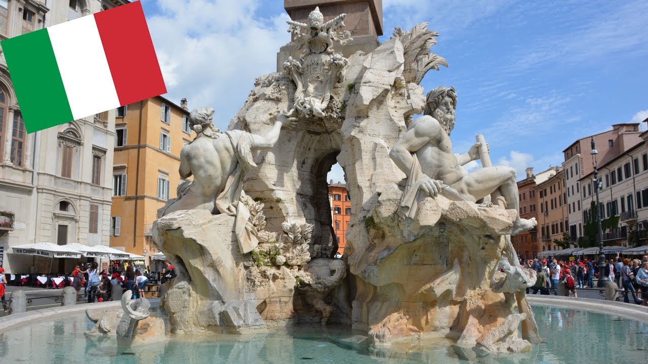 Admire the Beauty of the Piazza Navona Fountain of the Four Rivers