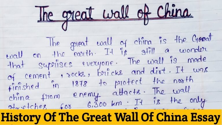 The Ultimate Guide to The Great Wall of China: A Paragraph-By-Paragraph Exploration