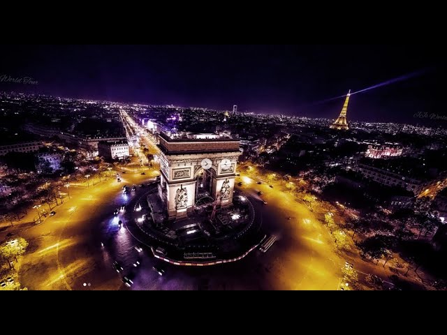 Night View of Paris' Iconic Arc de Triomphe