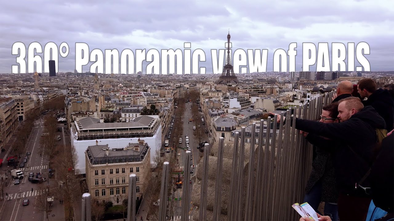 Stunning View From the Top of the Arc de Triomphe