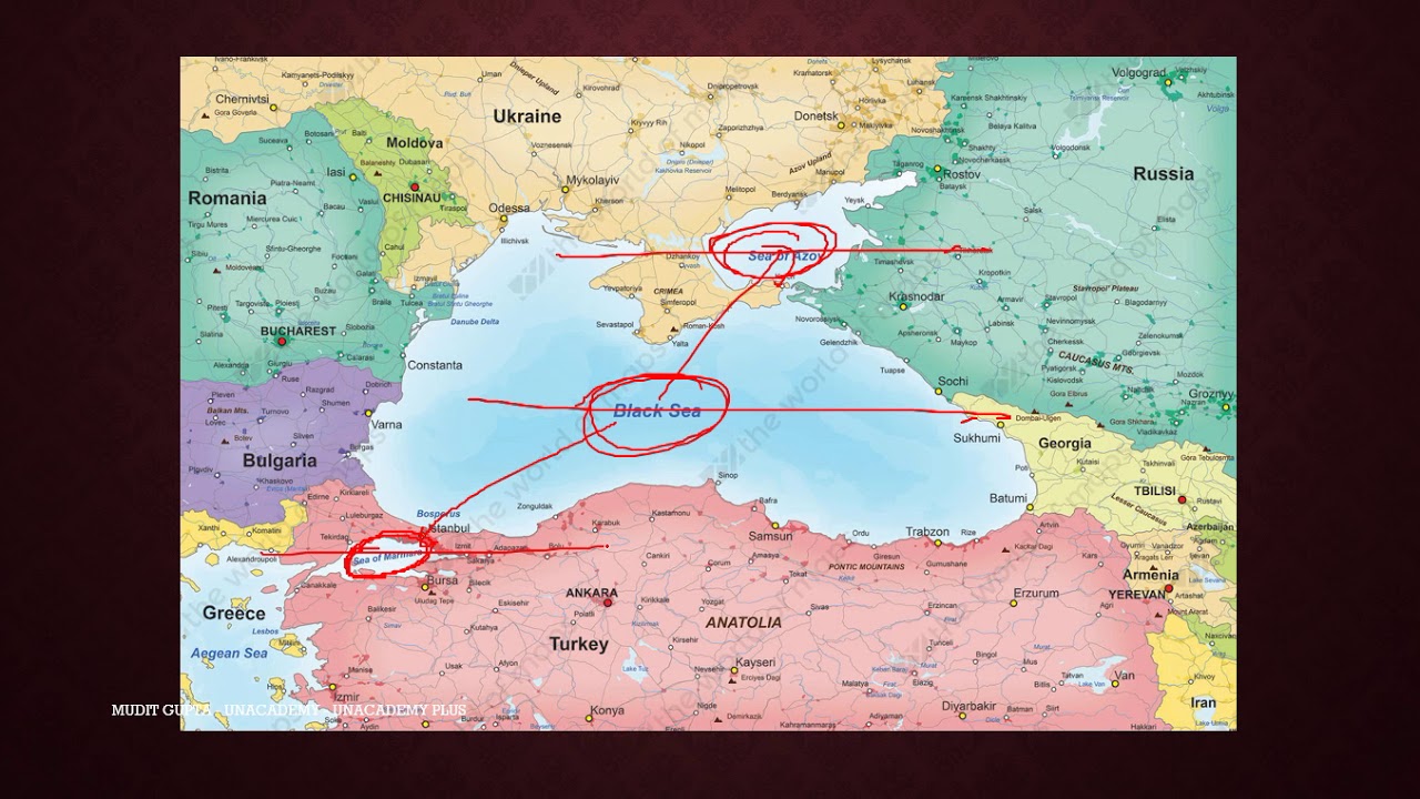 Пролив соединяющий черное и азовское море называется. Черное море Азовское море пролив. Пролив Турции в черное море. Политическая карта черного моря.