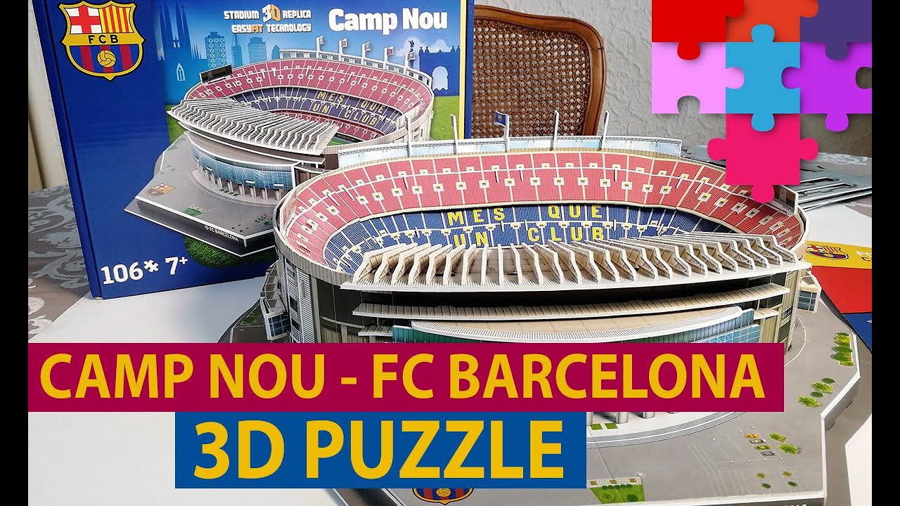 Build a Camp Nou Stadium with a 3D Puzzle!