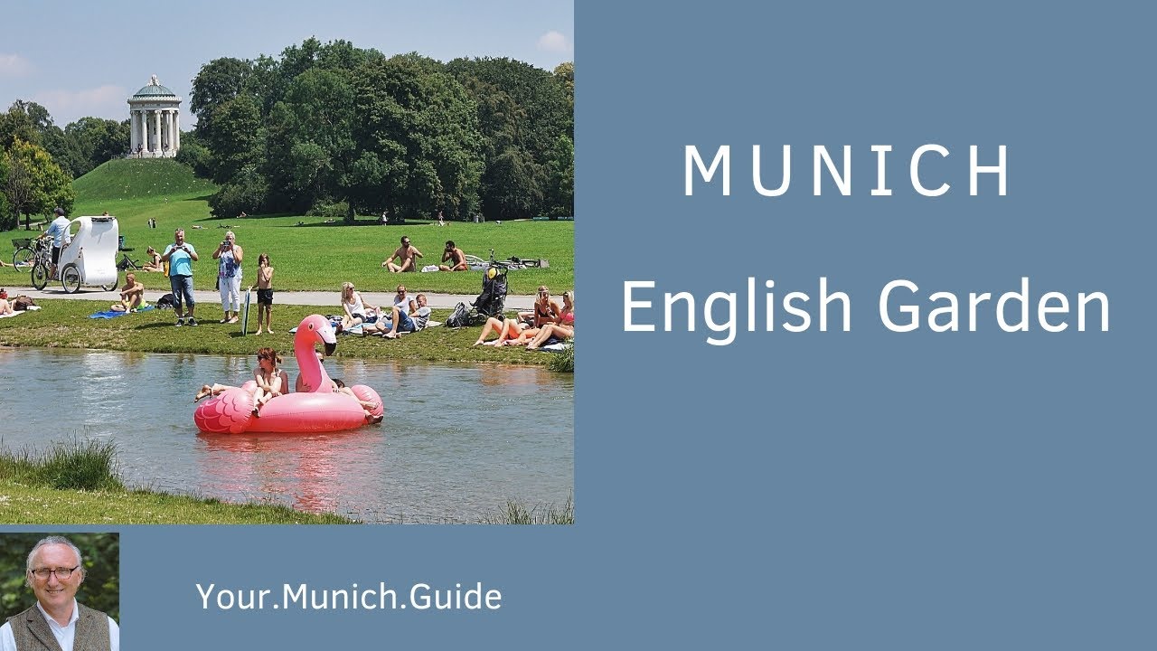 Map of English Garden in Munich, Germany