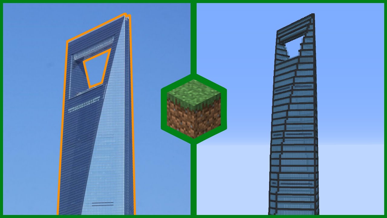 Build the Shanghai World Financial Center in Minecraft!