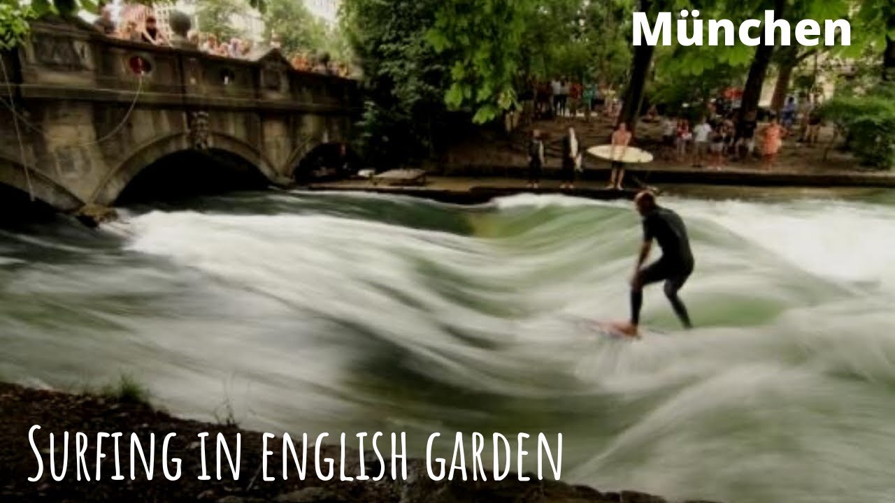 Surfing in Munich's English Garden