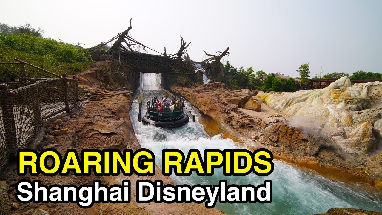 Experience the Thrill of Shanghai Disneyland's Roaring Rapids!