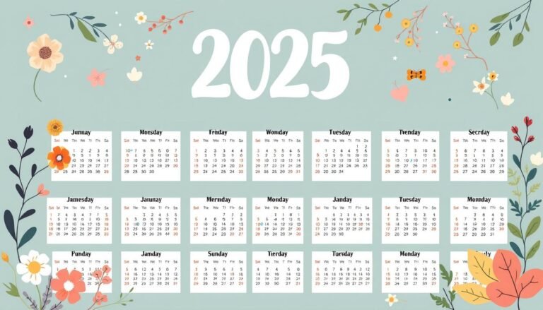 calendrier 2025 à imprimer