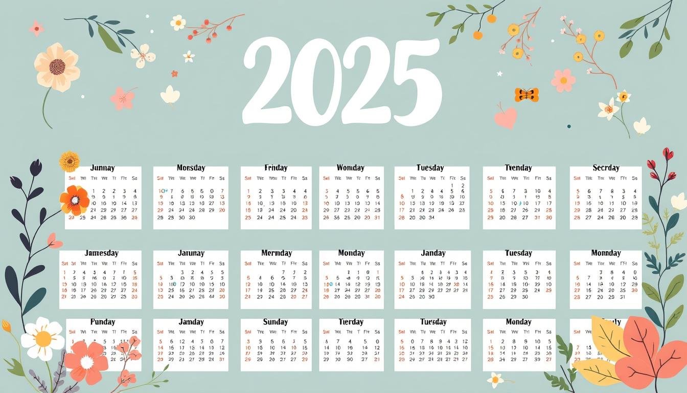 calendrier 2025 à imprimer