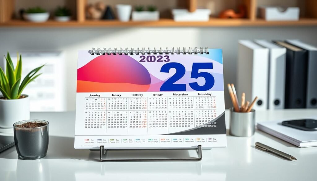 calendrier de bureau 2025