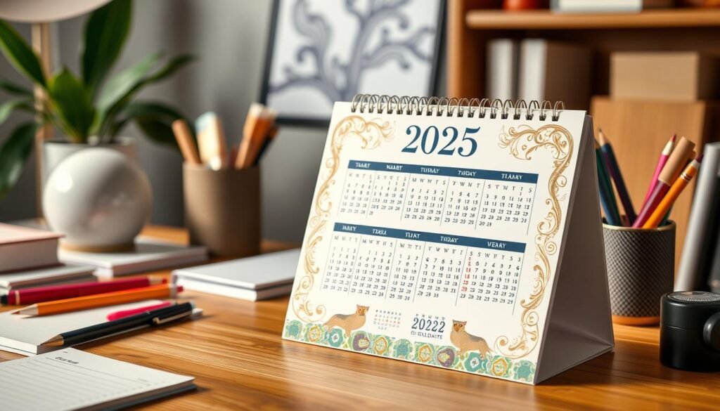 calendrier de bureau 2025