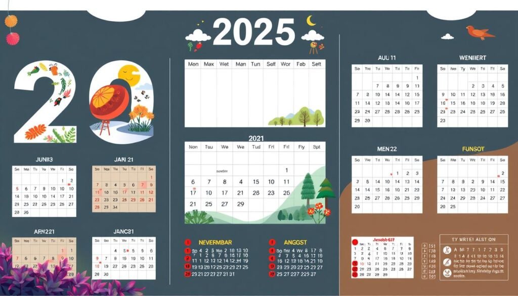 calendrier personnalisé 2025